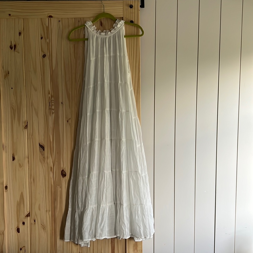 Linen-like boutique maxi dress